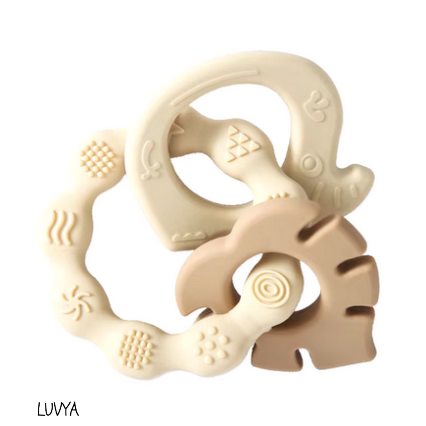 Trio d'Anneaux de Dentition – Soulagement Naturel pour Bébé