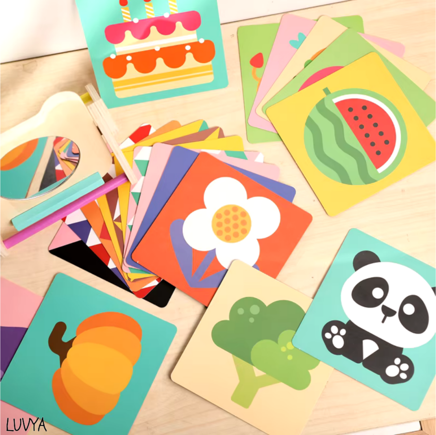 Cartes de Stimulation avec Présentoir – Éveil et Apprentissage
