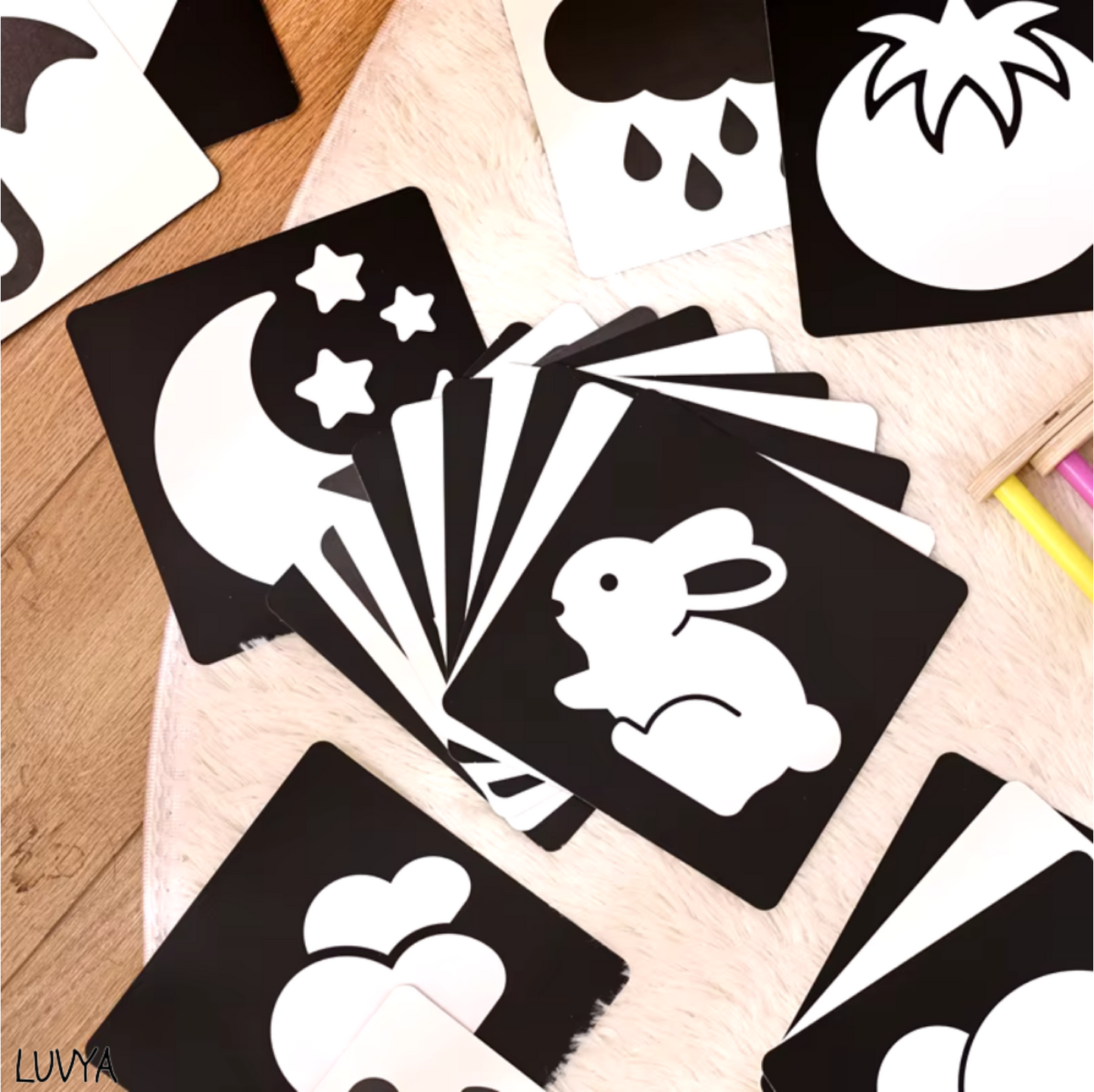 Cartes de Stimulation avec Présentoir – Éveil et Apprentissage